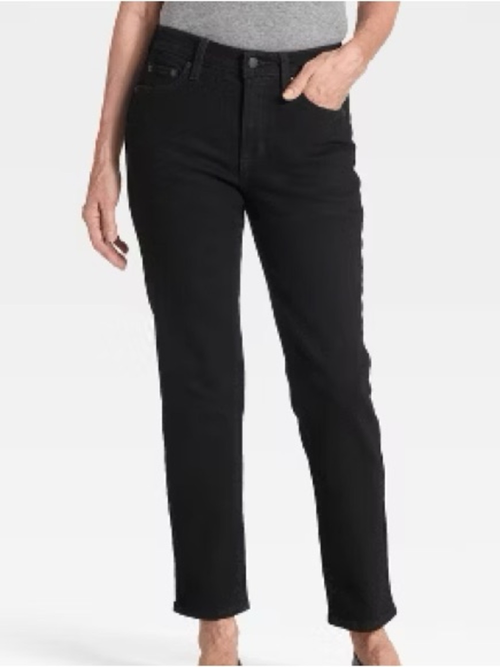 Universal Thread Women 10R Black Denim Button Fly Mid Rise 80s Slim Jeans NWT